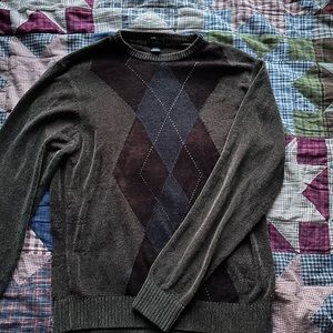 DOCKERS ARGYLE SWEATER CARDIGAN